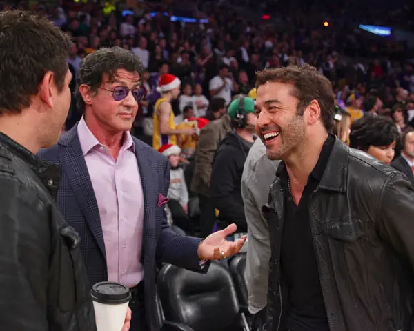lakers game sylvester-stallone