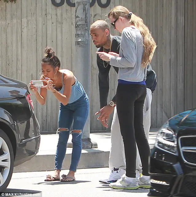 c-chris brown-car accident-karrueche tran-the jasmine brand
