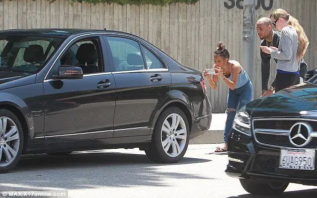 chris brown-car accident-karrueche tran-the jasmine brand