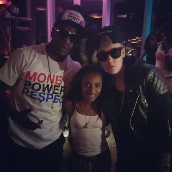 justin bieber-floyd mayweather-daughter iyanna 13th birthday party-vegas-the jasmine brand