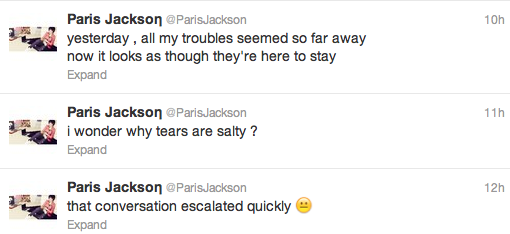paris jackson-tweets before suicide attempt-the jasmine brand