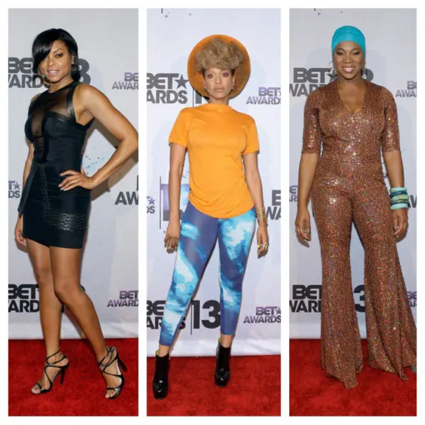 taraji p henson-erykah badu-india arie-bet awards 2013-backstage-the jasmine brand