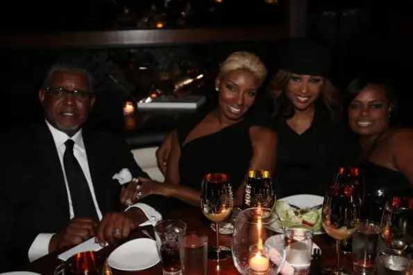 Nene and Greg Leaks and Cynthia Bailey-moet STK dinner hip hop awards 2013-the jasmine brand
