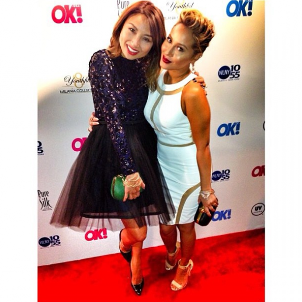 Adrienne-Bailon-Jeannie-Mae-Ok-Magazine Party-2013-The-Jasmine-Brand