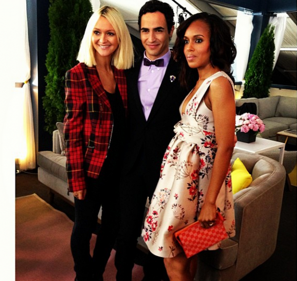 Zanna Roberts Rassi, Zac Possen, Kerry Washington New York Fashion Week 2013 Project Runway