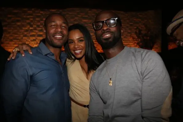Tank, Claudette Ortiz and Brian Michael Cox-moet STK dinner hip hop awards 2013-the jasmine brand