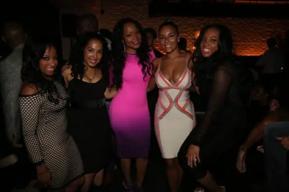 Toya Wright-monyetta shaw-Eudoxie-moet STK dinner hip hop awards 2013-the jasmine brand