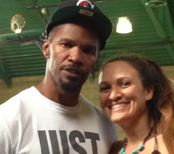 jamie foxx-chris brown-rocklife-anti bullying charity basketball game 2013-the jasmine brand