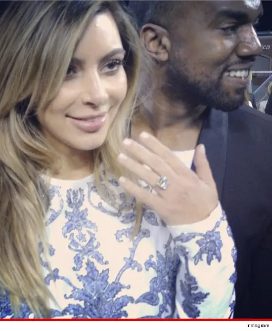 kim kardashian-engaged to kanye west-the jasmine brand