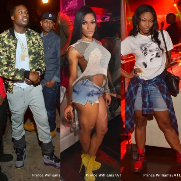 meek mill-joseline hernandez-d woods-party in atlanta 2013-the jasmine brand