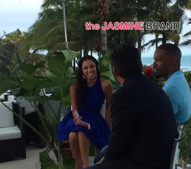 jamie foxx daughter-corinne foxx-ET TV gig-interviews rio 2 cast-the jasmine brand