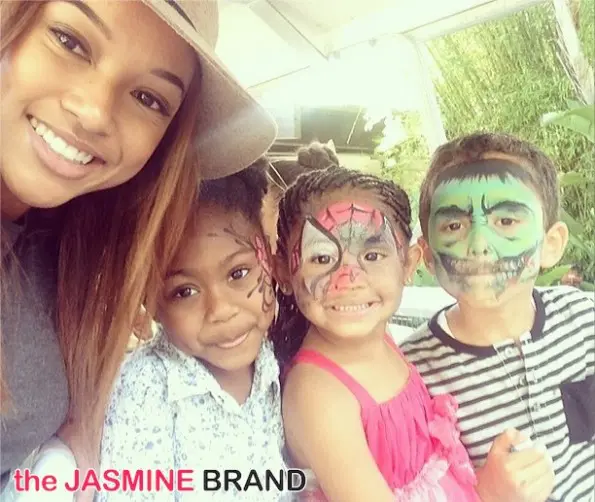 karrueche tran-christina milian-daughter violet 4th birthday 2014-the jasmine brand