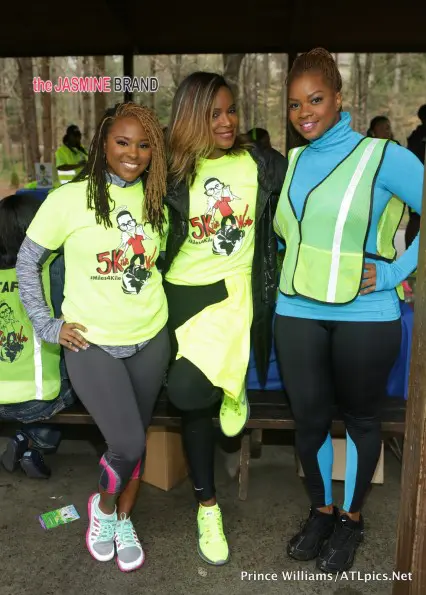 tameka raymond-christina johnson-tameka raymond-kiles world-5k walk-torrei hart-the jasmine brand