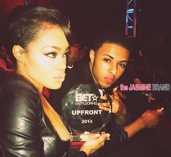 teyana taylor-diggy simmons-BET Upfront 2014-the jasmine brand