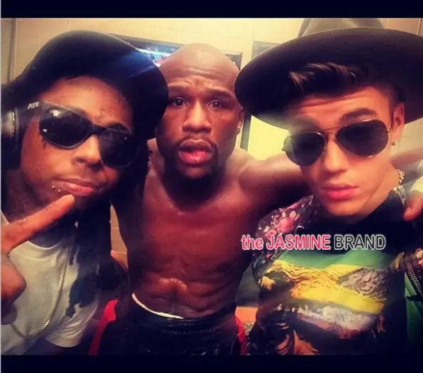 lil wayne-justin bieber mayweather fight 2014-the jasmine brand