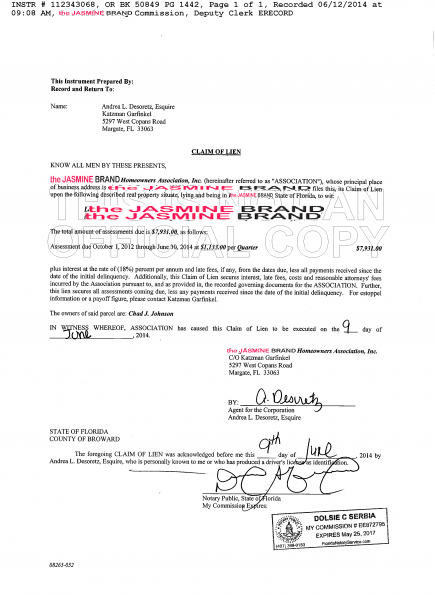 LIEN Ex-NFL star Chad Johnson Ochocinco - I Can't Pay My Home Bills