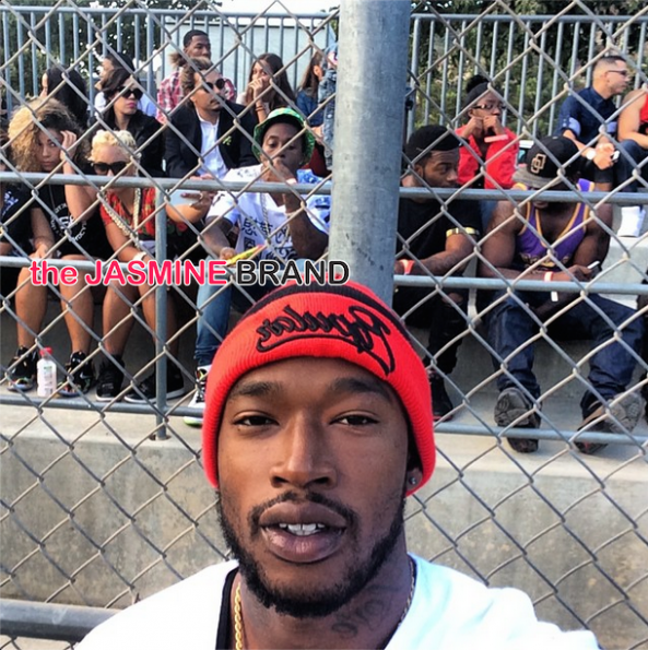 chris brown quincy charity kick ball event 2014 the jasmine brand