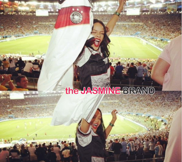 rihanna celebrates fifa cup germany win the jasmine brand
