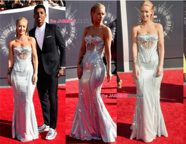 #IggyAzalea (wearing Versace) and boyfriend #NickYoung