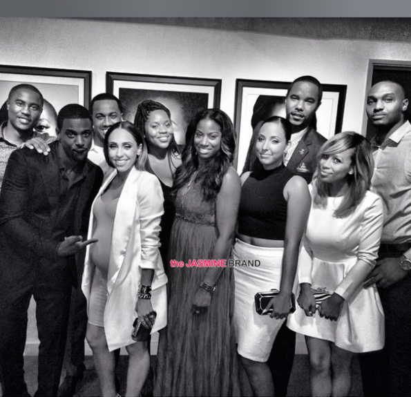 group shot-girlfriend rebecca-lance gross-photo exhibit-grey scale-the jasmine brand