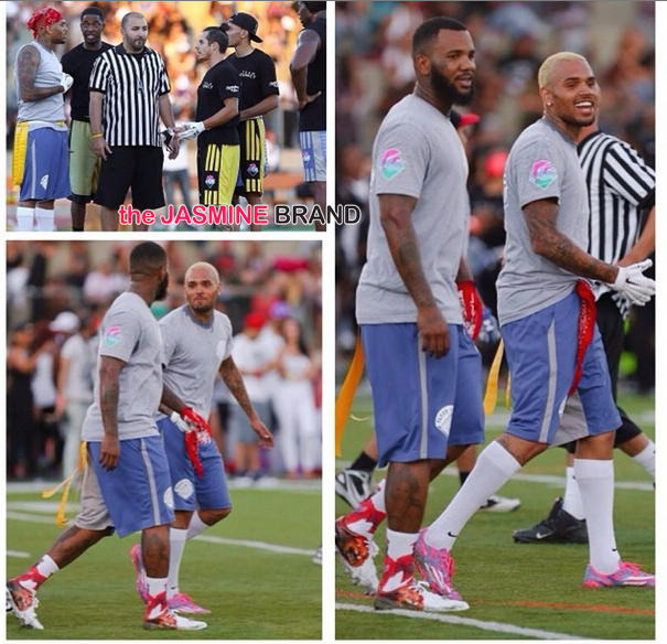 the game-chris brown-quincy-flag football charity game 2014-the jasmine brand