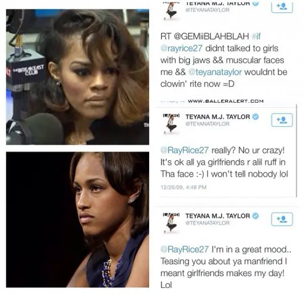Teyana Taylor Tweets Ray Rice
