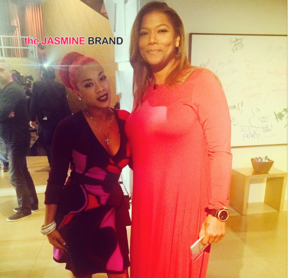 Keyshia Cole visits the Queen Latifah Show-the jasmine brand