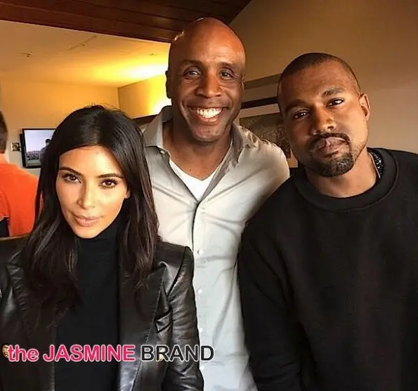 Kim Kardashian-Kanye West-Barry Bonds-world series-the jasmine brand