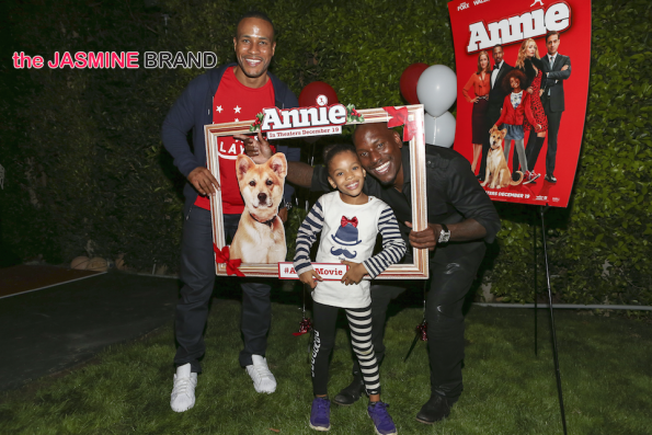 Tyrese hosts Annie screening with DeVon Franklin-the jasmine brand