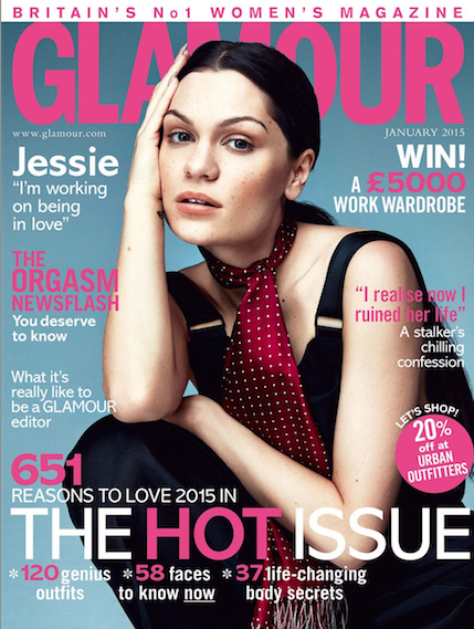Jessie J-GLAMOUR UK Cover January 2015-the jasmine brand