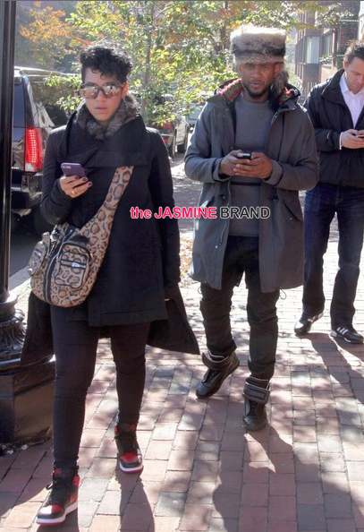 Usher and girlfriend Grace Miguel in Georgetown-the jasmine brand
