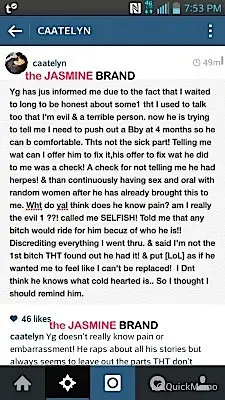 Rapper YG Ex Girlfriend-Herpes Claims-Hacked-the jasmine brand