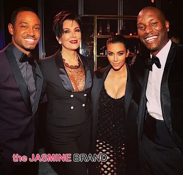 Terrence J, Kris Jenner, Kim Kardashian, Tyrese