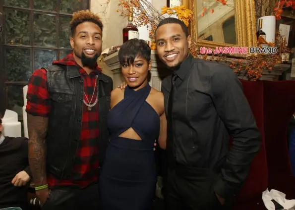 Trey Songz-Hosts 30th Birthday Dinner-KeKe Palmer and brother-the jasmine brand