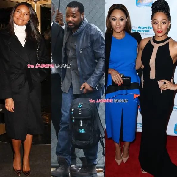 celebrity spotting-gabrielle union-malcolm jamal warner-tia and tamera mowry-the jasmine brand