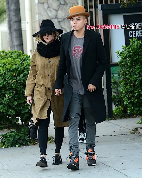 Ashlee Simpson and Evan Ross shop at Opening Ceremony