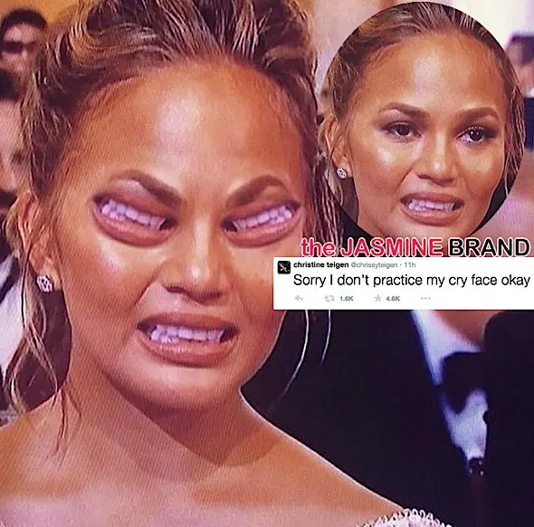 chrissy teigen-cry face-golden globes-the jasmine brand