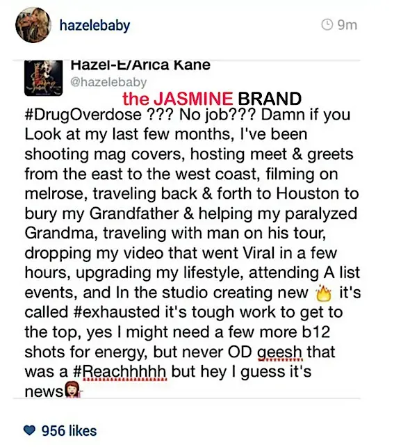 love and hip hop hollywood-hazel e denies over dose-the jasmine brand