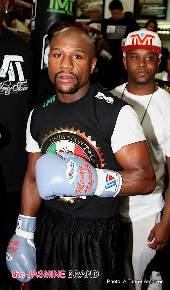 Floyed Mayweather Media Workout Day