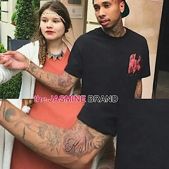 rapper tyga-gets alleged kylie jenner tattoo-the jasmine brand