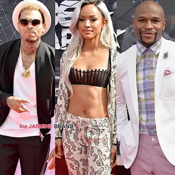 Chris Brown, Karrueche Tran, Floyd Mayweather