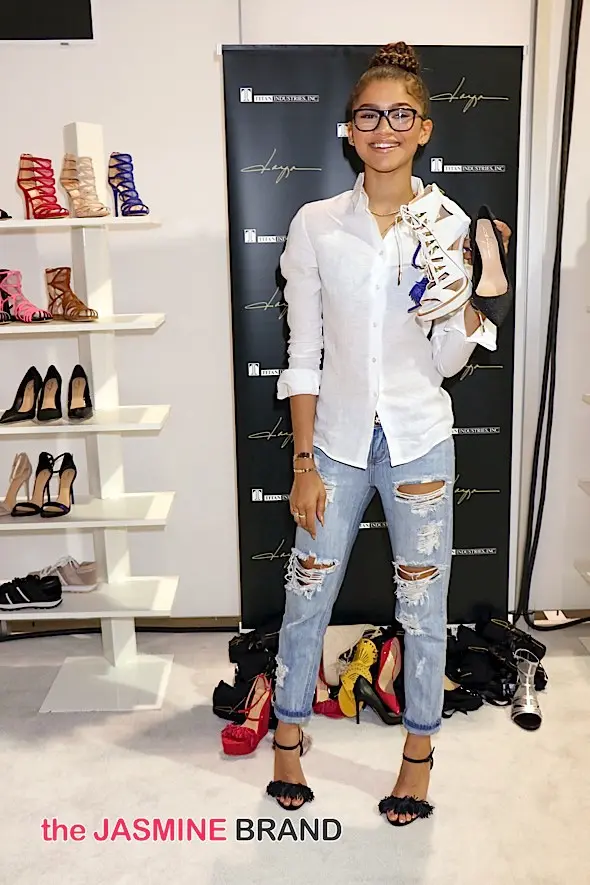 August 2015 MAGIC Fashion and Apparel Trade Show - Day 1 - Zendaya Debuts "Daya" Shoe Collection
