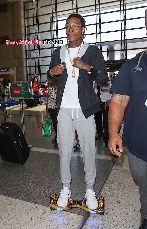 Wiz Khalifa Sighted at LAX Airport on August 18, 2015