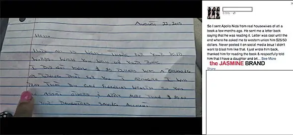 Apollo Nida-Slams Author Fan-the jasmine brand