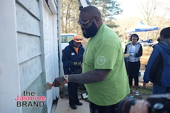 Rick Ross painting Steve Jacobs home