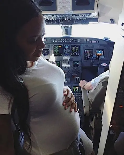 angela simmons baby bump