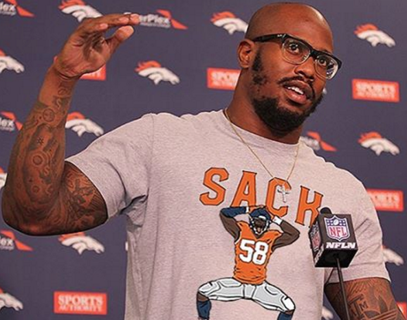 (EXCLUSIVE) NFL's Von Miller Caught Between Sports Agent Drama (EXCLUSIVE) NFL's Von Miller Caught Between Sports Agent Drama