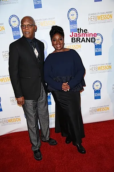 Samuel L. Jackson and wife LaTanya Jackson