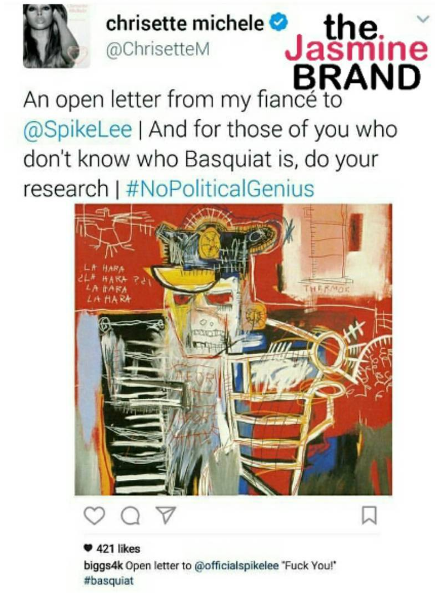 Chrisette Michele's Fiance Calls Out Spike Lee: F*#k you! Chrisette Michele's Fiance Calls Out Spike Lee: F*#k you!