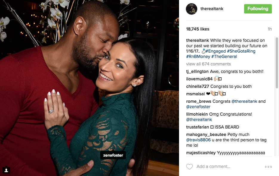 Singer Tank & Zena Foster Engaged! Singer Tank & Zena Foster Engaged!